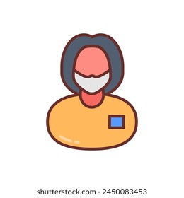 Medical Researcher icon in vector. Logotype

