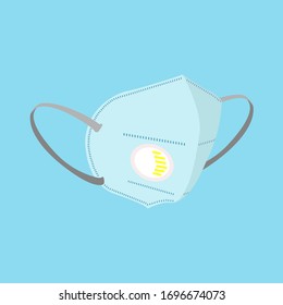 medical respiratory mask with a valve. A mandatory personal protective equipment for masters and all who care about their health, especially during quarantine