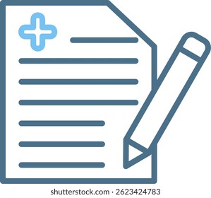 Medical Result Line Two Colour Icon