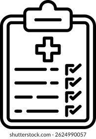 Diseño de icono de Vector de resultados médicos