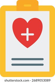 Ilustração do vetor de resultado médico, relatório de laboratório e conceito de teste de saúde, análise hospitalar e projeto de diagnóstico. Ícone Simples