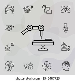 Medical robot operation icon. Simple set of artificial intelligence icons. One of the collection for websites, web design, mobile app