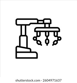Medical Robot outline icon. Medical Robot black line illustration.