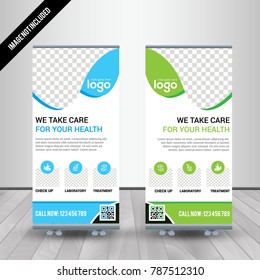 Medical Roll Up Banner For Hospital