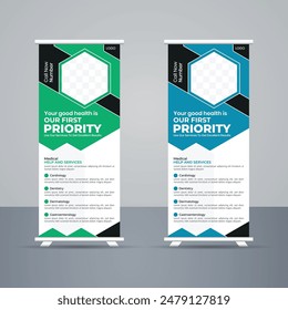 Medical Roll-Up Banner Design template