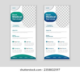 Medical Roll-Up Or Dl Flyer Design Template For Your Business