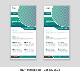 Medical Roll-Up Or Dl Flyer Design Template For Your Business