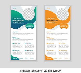 Medical Roll-Up Or Dl Flyer Design Template For Your Business