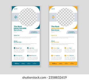 Medical Roll-Up Or Dl Flyer Design Template For Your Business