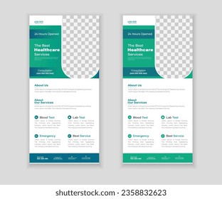 Medical Roll-Up Or Dl Flyer Design Template For Your Business