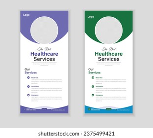 Medical Roll-Up Or Dl Flyer Design Template For Your Business