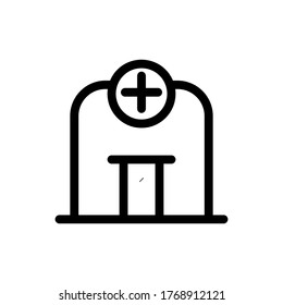 medical room icon. Back to school Edition. Vector