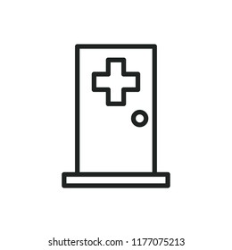 medical room vector icon