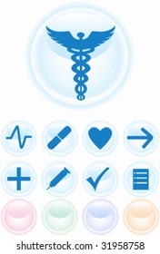 Botones redondos médicos