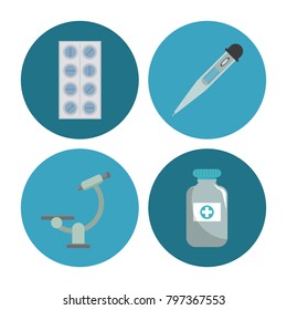 Medical round symbols