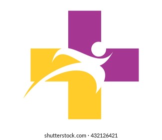 medical run icon medicare pharmacy clinic health image vector