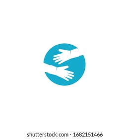 Medical safety gloves icon vector design