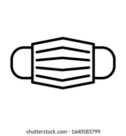 Medical safety mask icon vector sign and symbol