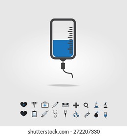 medical Saline symbol