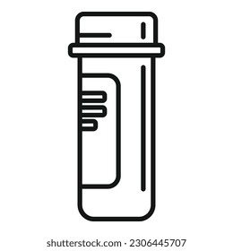 Medical sample icon outline vector. Test coronavirus. Flu patient