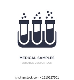 medical samples in test tubes couple icon on white background. Simple element illustration from Medical concept. medical samples in test tubes couple icon symbol design.