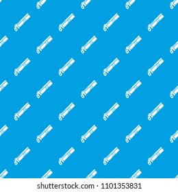 Medical saw pattern vector seamless blue repeat for any use