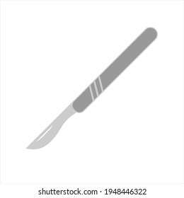 Medical scalpel icon. Hospital surgery knife sign illustration