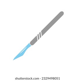 Medical scalpel icon. Hospital surgery knife sign illustration