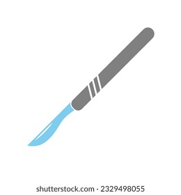 Medical scalpel icon. Hospital surgery knife sign illustration