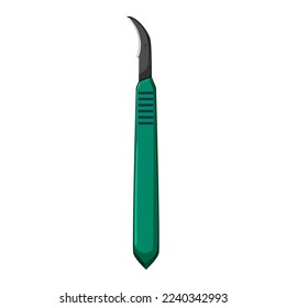 medical scalpel surgery cartoon. medical scalpel surgery sign. isolated symbol vector illustration