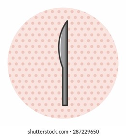 Medical scalpel theme elements