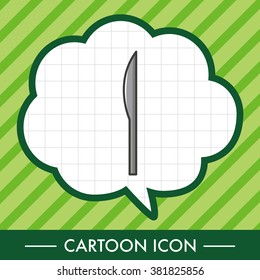Medical scalpel theme elements