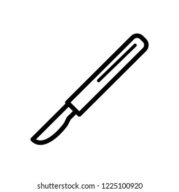 Medical scalpel vector icon