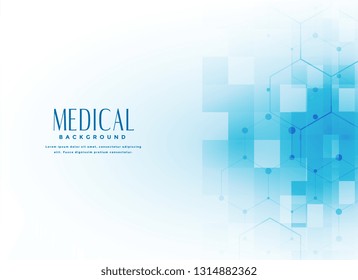 medical science background in blue color