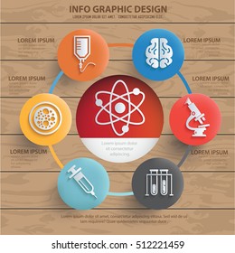 Medical and science concept design,vector