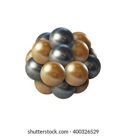 Medical scientific cell. Abstract graphic design of molecule structure, vector illustration.
