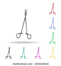 medical scissors icon. Elements of medicine and pharmacy multi colored icons. Premium quality graphic design icon. Simple icon for websites, web design, mobile app on white background