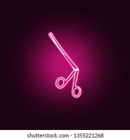 medical scissors icon. Elements of Medicine in neon style icons. Simple icon for websites, web design, mobile app, info graphics