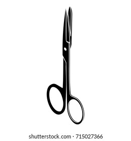 Medical scissors icon. Simple illustration of medical scissors vector icon for web design isolated on white background