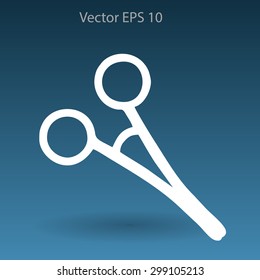 Medical scissors vector illustration