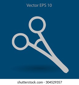 Medical scissors vector illustration