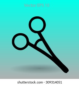 Medical scissors vector illustration