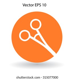 Medical scissors vector illustration