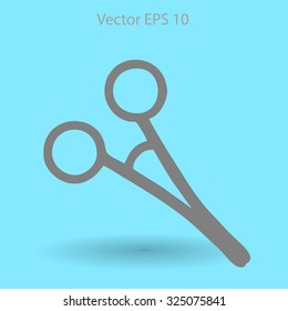 Medical scissors vector illustration
