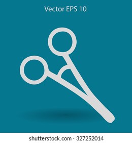 Medical scissors vector illustration