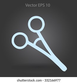 Medical scissors vector illustration