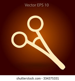 Medical scissors vector illustration