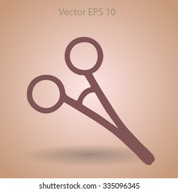 Medical scissors vector illustration