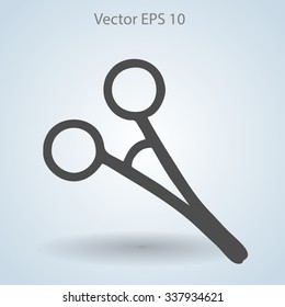 Medical scissors vector illustration