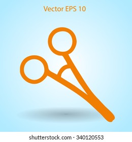 Medical scissors vector illustration